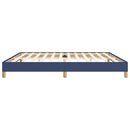 sengeramme uden madras 200x200 cm stof blå
