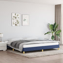 sengeramme uden madras 200x200 cm stof blå