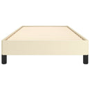sengeramme 80x200 cm kunstlæder cremefarvet