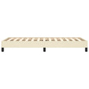 sengeramme 80x200 cm kunstlæder cremefarvet