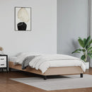 sengeramme 100x200 cm kunstlæder cappuccinofarvet