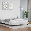 sengeramme 140x190 cm kunstlæder hvid