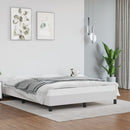 sengeramme 140x190 cm kunstlæder hvid