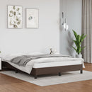 sengeramme 140x200 cm kunstlæder brun