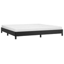 sengeramme 200x200 cm kunstlæder sort