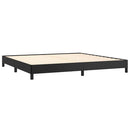 sengeramme 200x200 cm kunstlæder sort