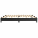 sengeramme 200x200 cm kunstlæder sort