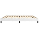 sengeramme 200x200 cm kunstlæder hvid