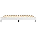 sengeramme 200x200 cm kunstlæder hvid