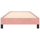 sengeramme 90x190 cm fløjl pink