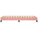 sengeramme 90x190 cm fløjl pink