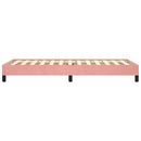 sengeramme 90x200 cm fløjl pink