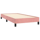 sengeramme 100x200 cm fløjl pink