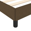 Sengeramme uden madras Mørkebrun 90x200 cm Stof