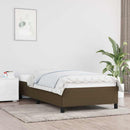 Sengeramme uden madras Mørkebrun 90x200 cm Stof