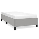 Sengeramme uden madras Lysegrå 100x200 cm Stof