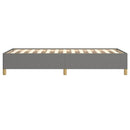 Sengeramme uden madras Mørkegrå 90x190 cm Stof