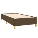 Sengeramme uden madras Mørkebrun 90x190 cm Stof