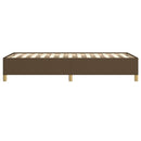 Sengeramme uden madras Mørkebrun 90x190 cm Stof