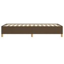 Sengeramme uden madras Mørkebrun 90x190 cm Stof
