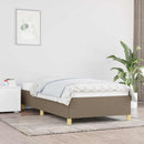 sengeramme uden madras 90x190 cm stof gråbrun