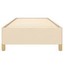 sengeramme uden madras 90x190 cm stof cremefarvet