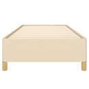 sengeramme uden madras 90x200 cm stof cremefarvet