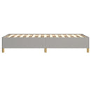 Sengeramme uden madras Lysegrå 100x200 cm Stof