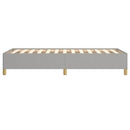 Sengeramme uden madras Lysegrå 100x200 cm Stof