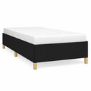 Sengeramme uden madras Sort 100x200 cm Stof