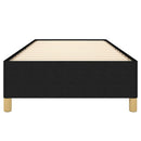 Sengeramme uden madras Sort 100x200 cm Stof