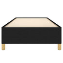 Sengeramme uden madras Sort 100x200 cm Stof