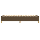 Sengeramme uden madras Mørkebrun 100x200 cm Stof