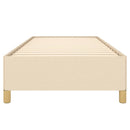 Sengeramme uden madras Creme 100x200 cm Stof