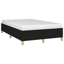 Sengeramme uden madras Sort 120x200 cm Stof