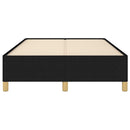 Sengeramme uden madras Sort 120x200 cm Stof