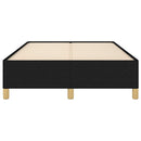 Sengeramme uden madras Sort 120x200 cm Stof