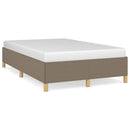 Sengeramme uden madras Taupe 120x200 cm Stof