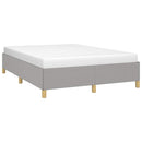 sengeramme uden madras 140x190 cm stof lysegrå