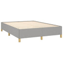 sengeramme uden madras 140x190 cm stof lysegrå