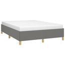 sengeramme uden madras 140x190 cm stof mørkegrå