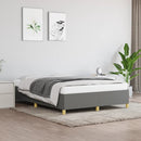 sengeramme uden madras 140x190 cm stof mørkegrå