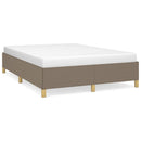 sengeramme uden madras 140x190 cm stof gråbrun