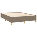 sengeramme uden madras 140x190 cm stof gråbrun