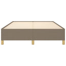 sengeramme uden madras 140x190 cm stof gråbrun