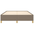 sengeramme uden madras 140x190 cm stof gråbrun