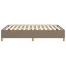 sengeramme uden madras 140x190 cm stof gråbrun