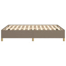 sengeramme uden madras 140x190 cm stof gråbrun