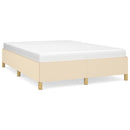 sengeramme uden madras 140x190 cm stof cremefarvet