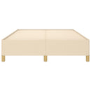 sengeramme uden madras 140x190 cm stof cremefarvet